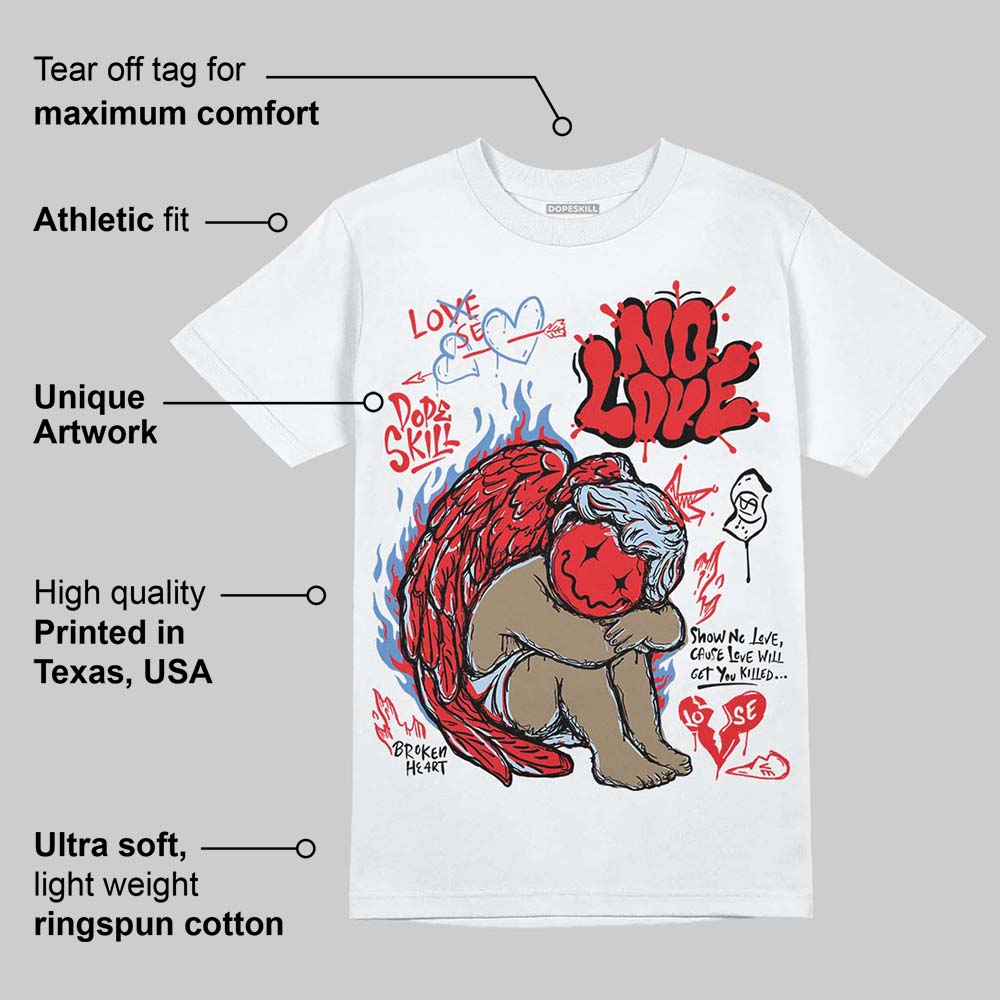 Cherry 11s DopeSkill T-Shirt No Love Graphic