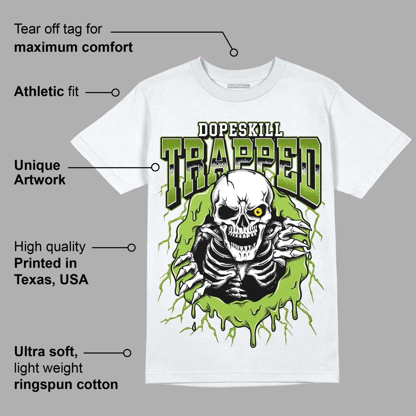 Dunk Low 'Chlorophyll' DopeSkill T-Shirt Trapped Halloween Graphic