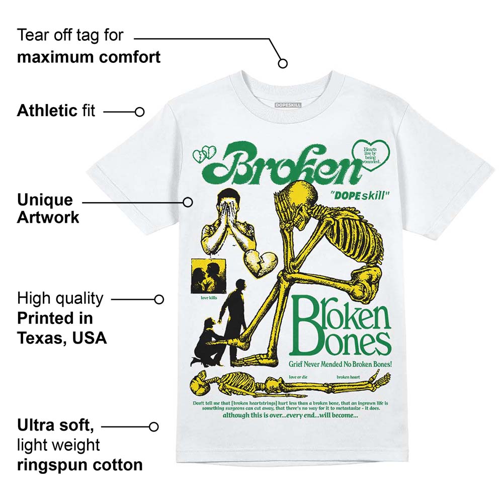Dunk Reverse Brazil DopeSkill T-Shirt Broken Bones Graphic