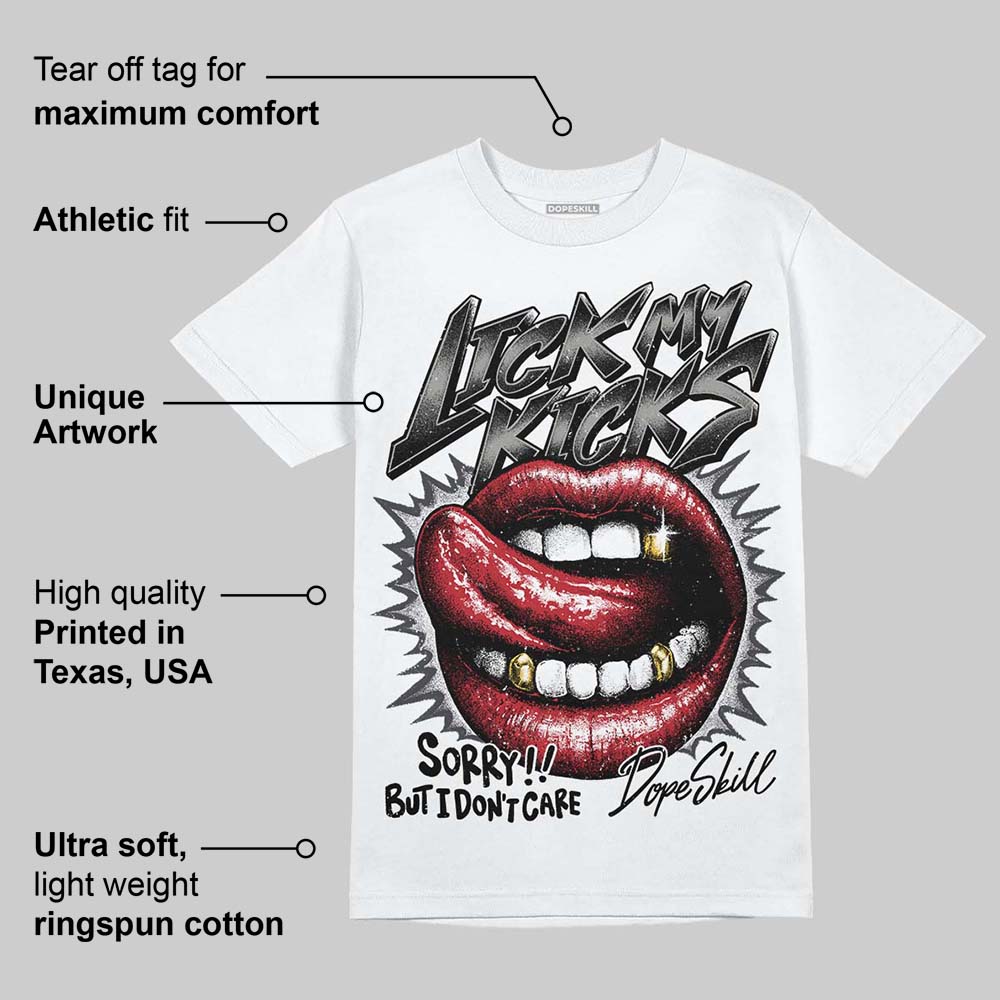 Black Cat 3s DopeSkill T-Shirt Lick My Kicks Graphic