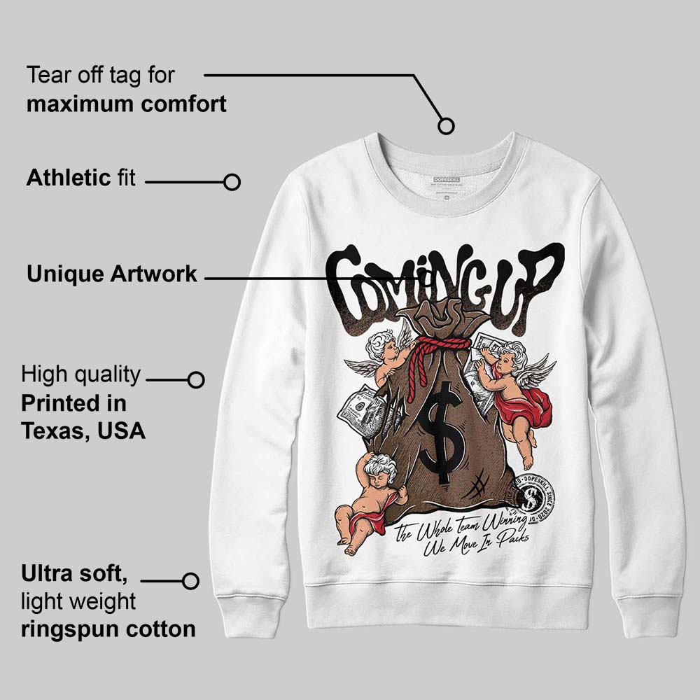 Olive 9s DopeSkill Sweatshirt Money Bag Coming Up Graphic