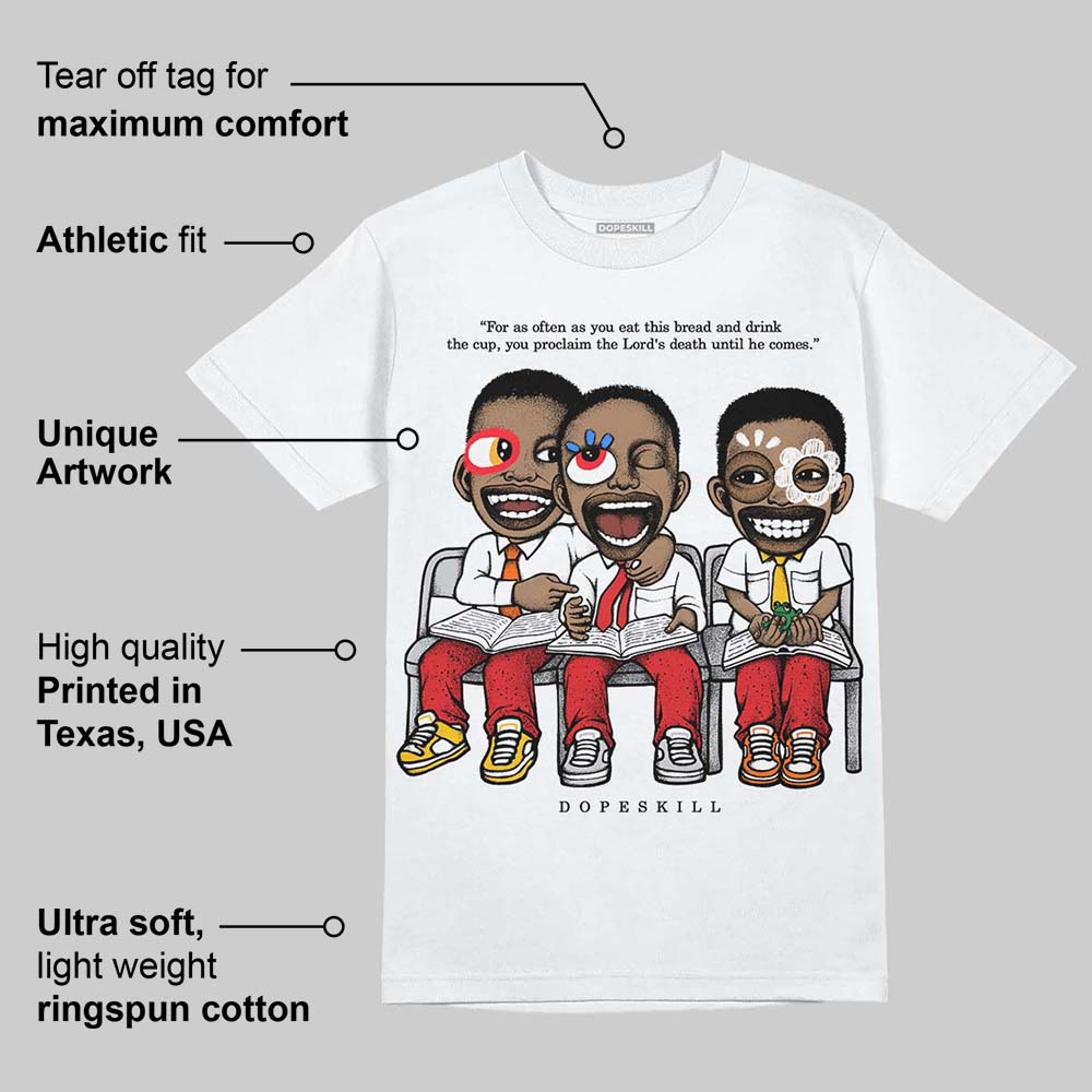 Red Cement 4S DopeSkill T-Shirt First Sunday Graphic