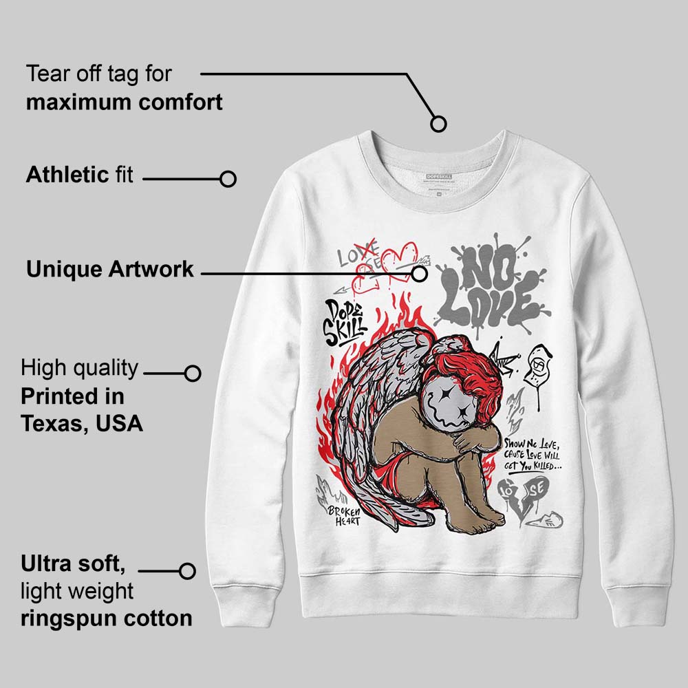Grey Collection DopeSkill Sweatshirt No Love Graphic