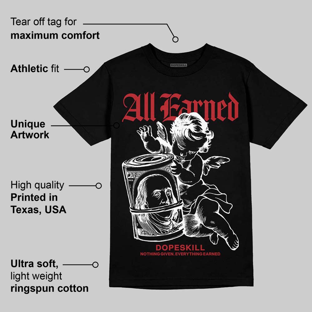Flu Game 12s DopeSkill T-Shirt All Earned Graphic