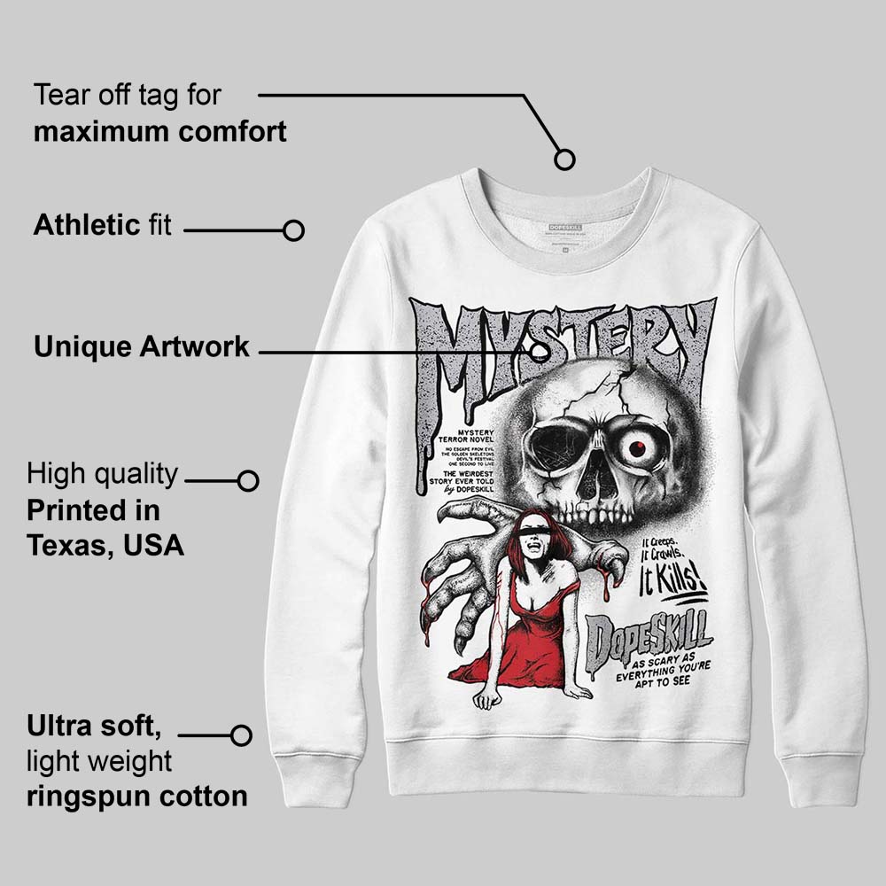White Cement 4s DopeSkill Sweatshirt Mystery Ghostly Grasp Graphic