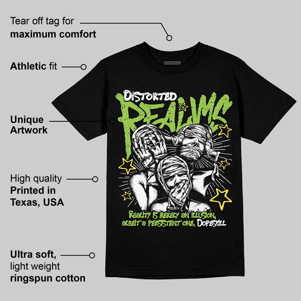 Neon Green Collection DopeSkill T-Shirt Distorted Realms Graphic