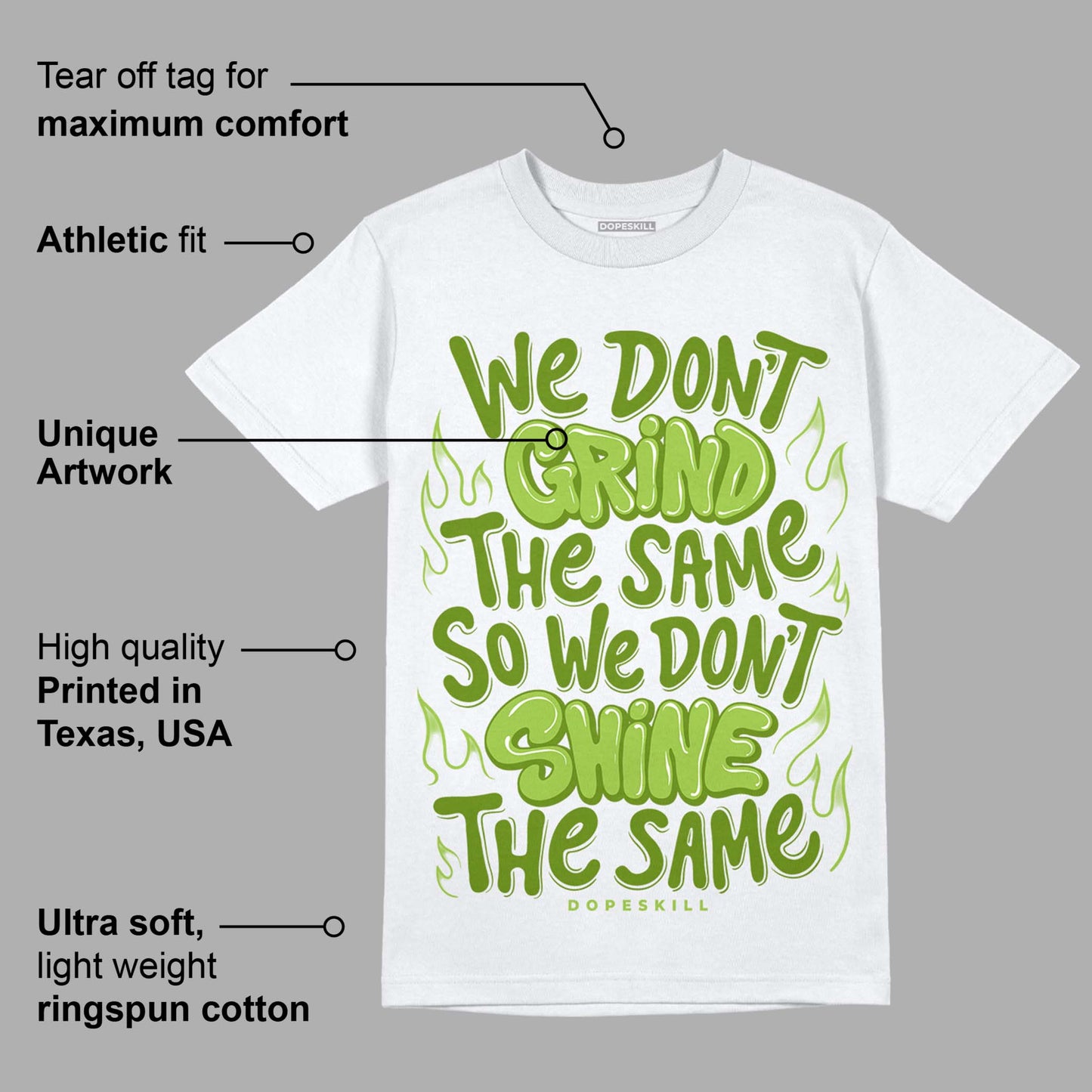 Dunk Low 'Chlorophyll' DopeSkill T-Shirt Grind Shine Graphic
