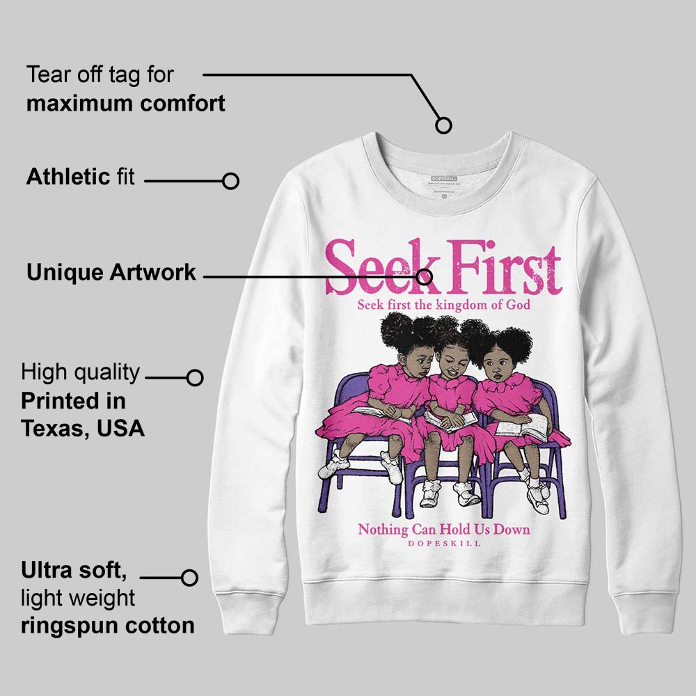 Dunk Active Fuchsia DopeSkill Sweatshirt New Seek First Graphic