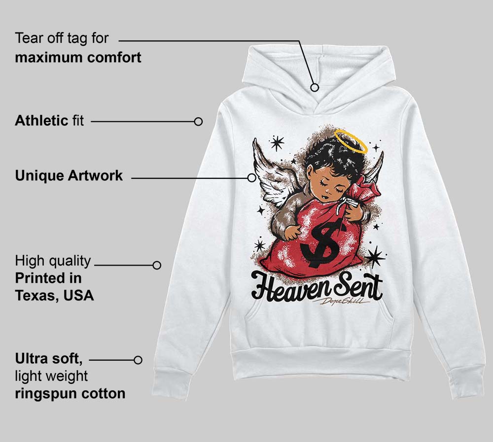 Olive 9s DopeSkill Hoodie Sweatshirt Heaven Sent Graphic