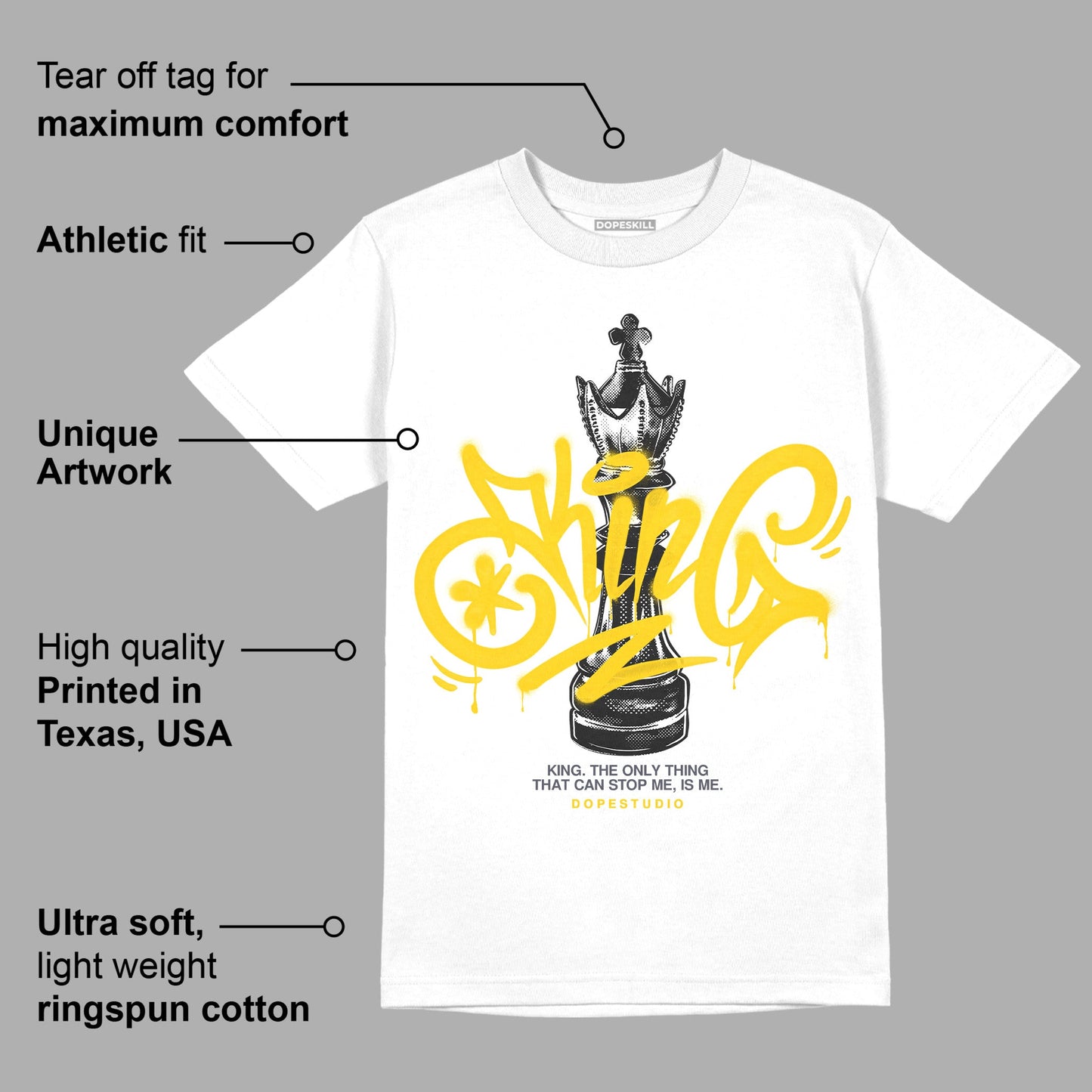 Lightning 4s DopeSkill T-Shirt King Chess Graphic
