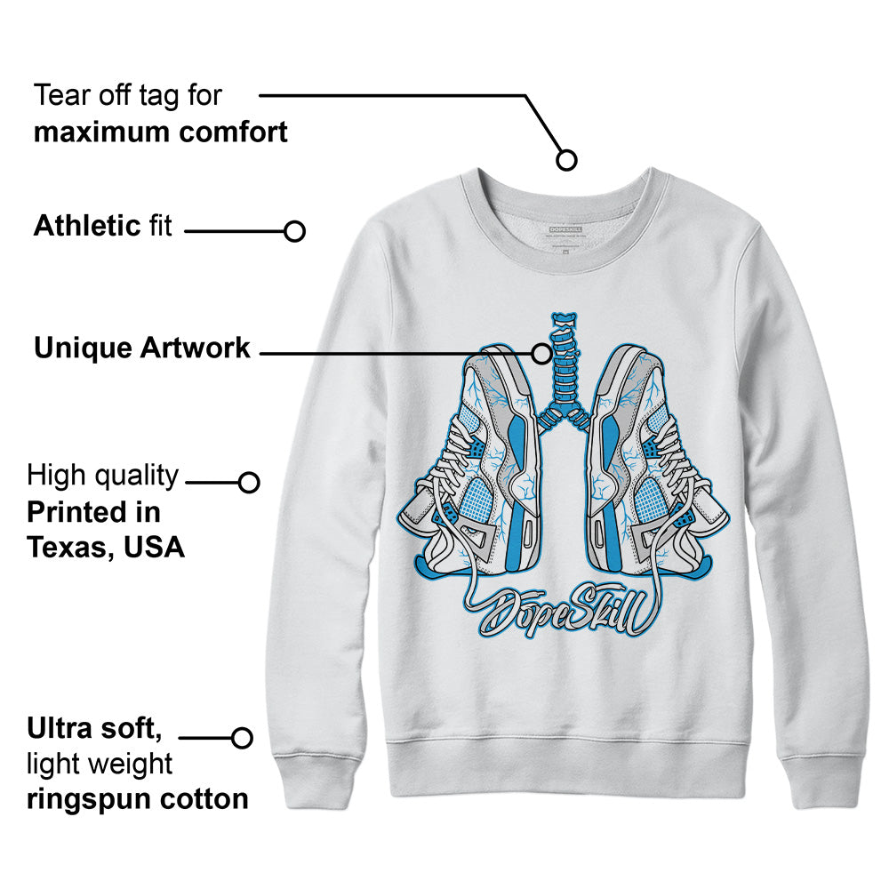 Military Blue 4s DopeSkill Sweatshirt Breathe Graphic