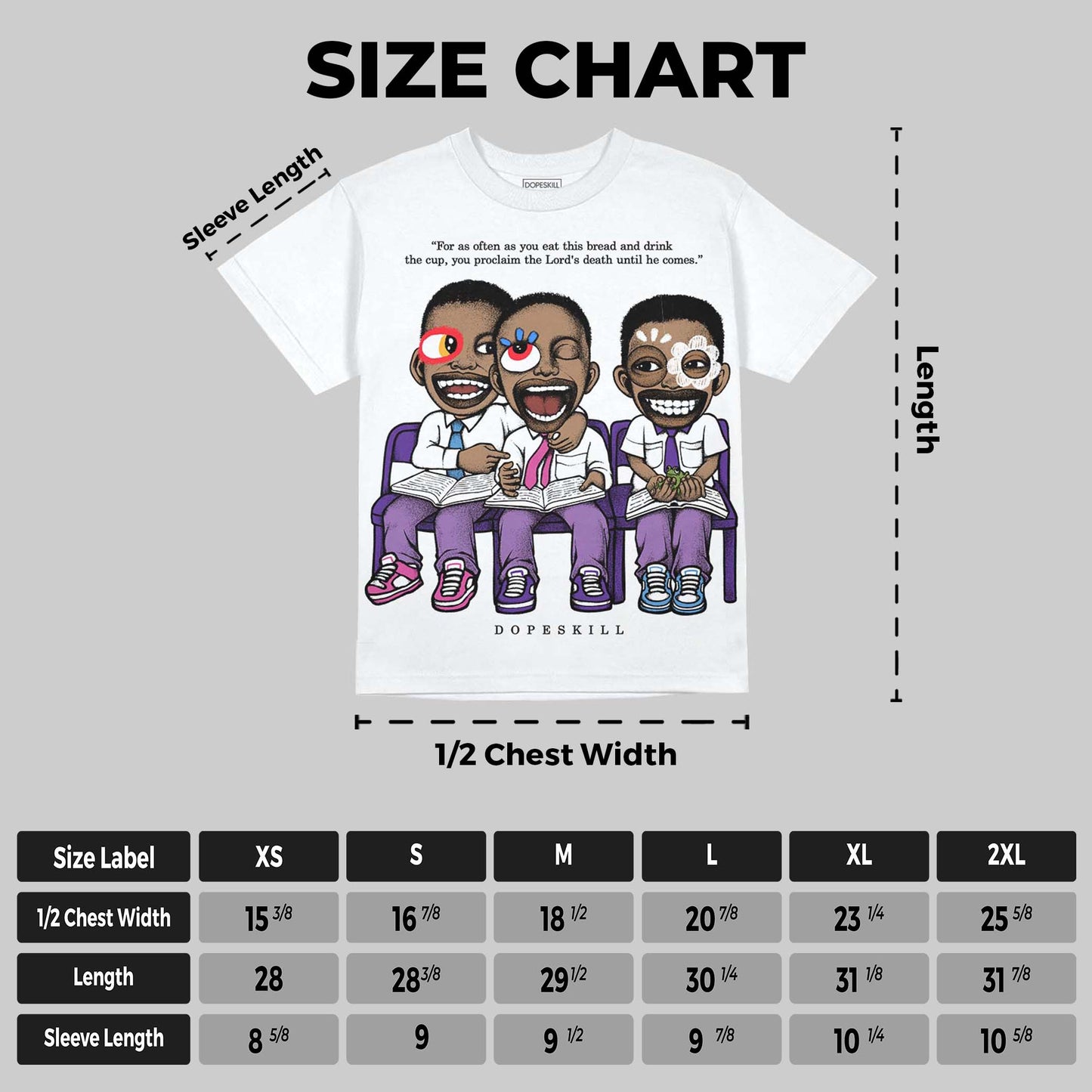 PURPLE Collection DopeSkill Oversize Print T-Shirt First Sunday Graphic