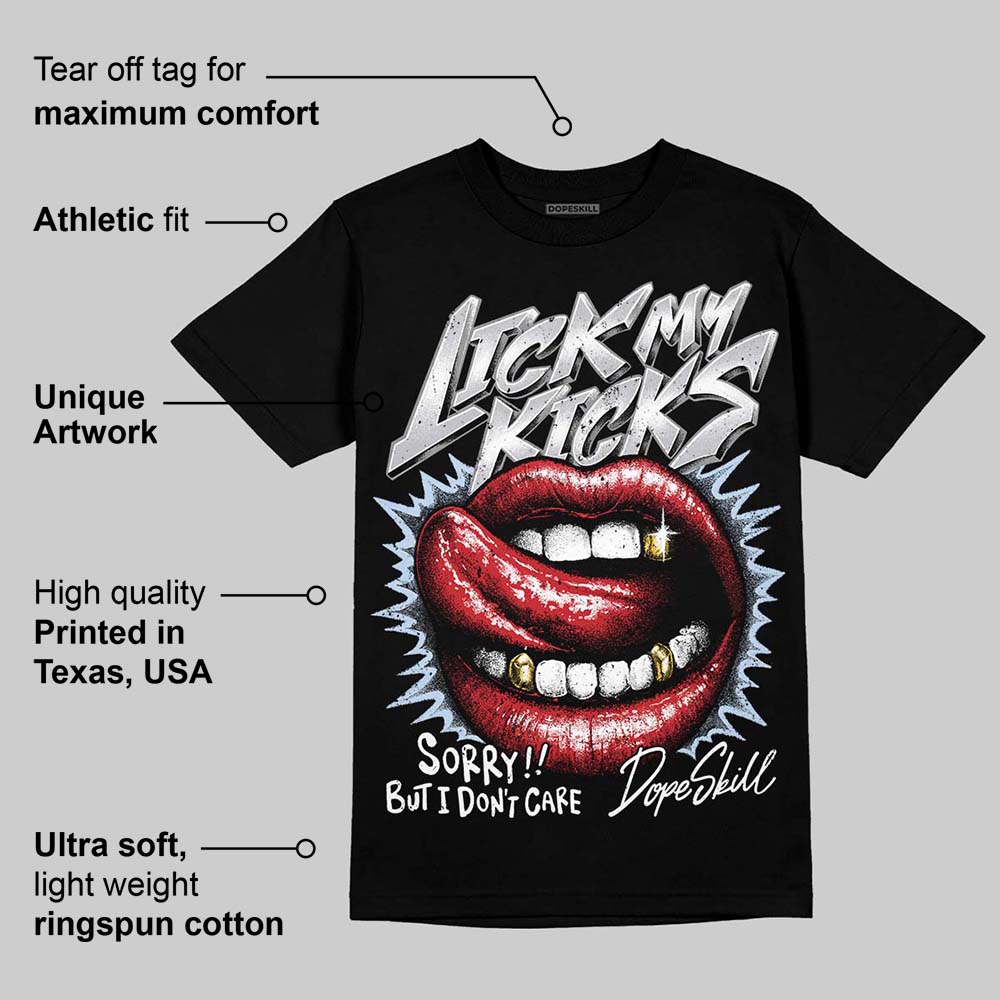 Black Metallic Reimagined 5s DopeSkill T-Shirt Lick My Kicks Graphic