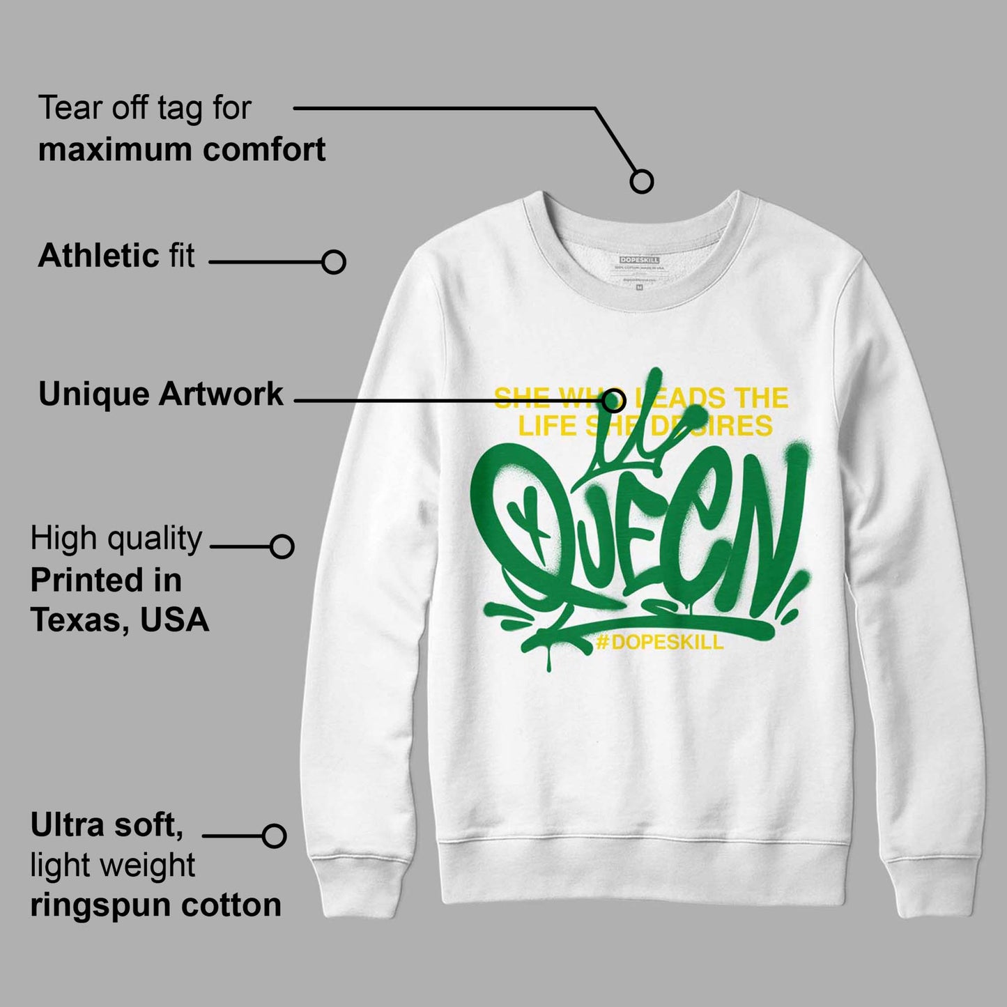 Dunk Low Reverse Brazil DopeSkill Sweatshirt Queen Graphic