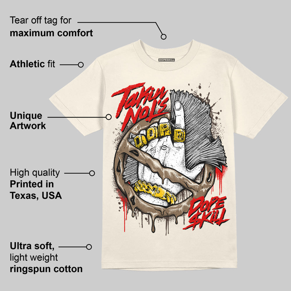 AJ 1 Low OG ‚ÄúReverse Mocha‚Äù DopeSkill Sail T-shirt Takin No L's Graphic