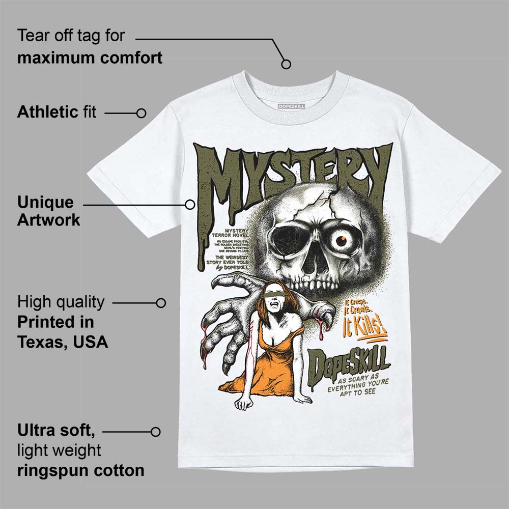 Olive 5s DopeSkill T-Shirt Mystery Ghostly Grasp Graphic