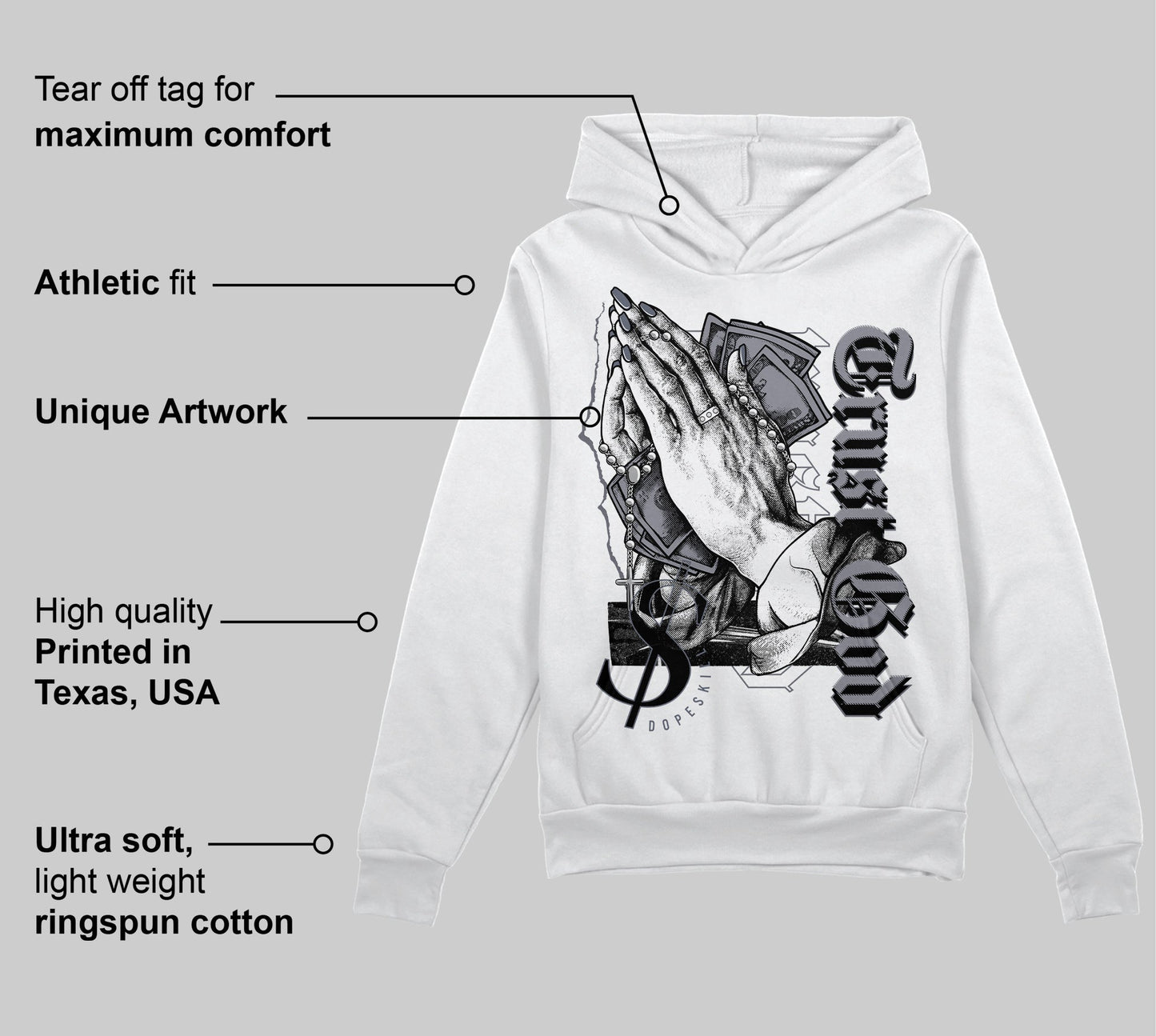 Stealth 14s DopeSkill Hoodie Sweatshirt Trust God Graphic