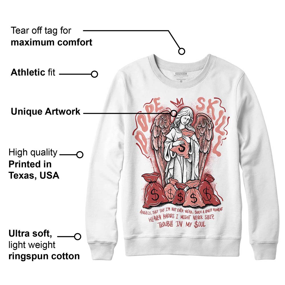 Dune Red 13s DopeSkill Sweatshirt Angels Graphic