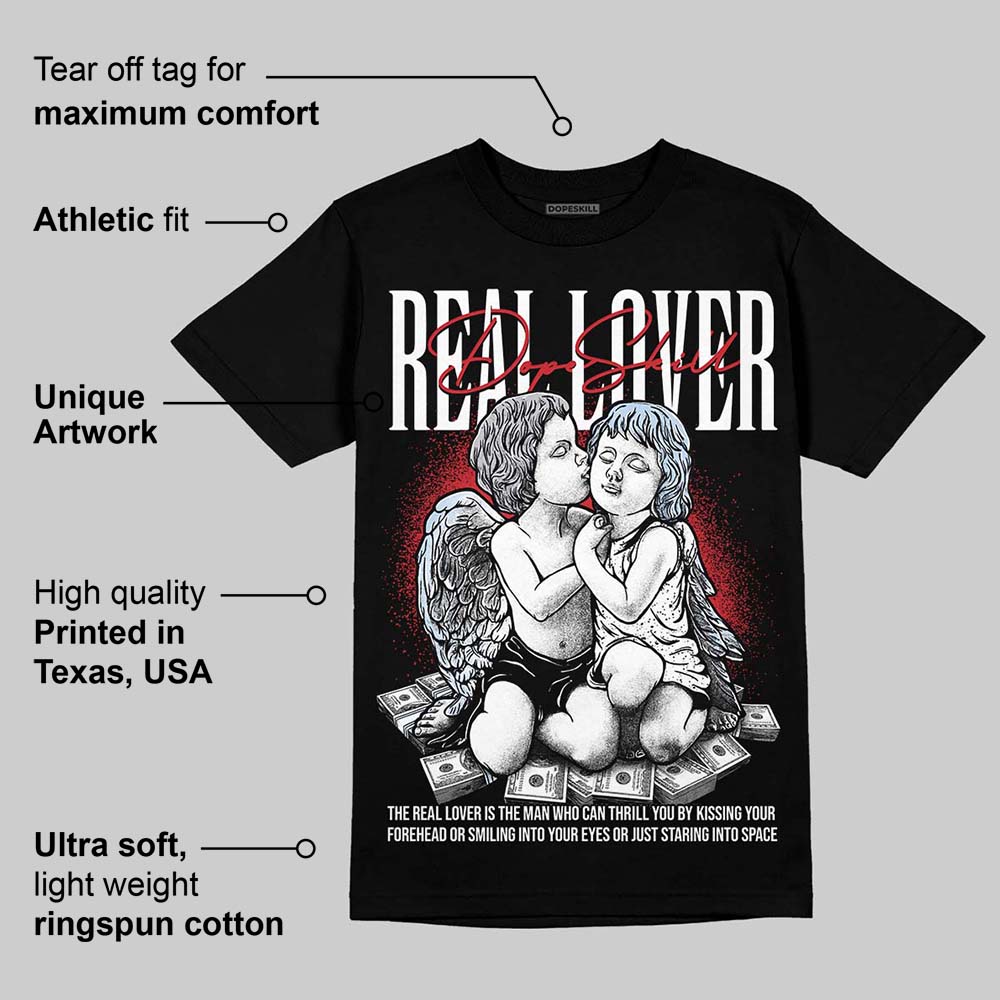 Black Metallic Reimagined 5s DopeSkill T-Shirt Real Lover Graphic