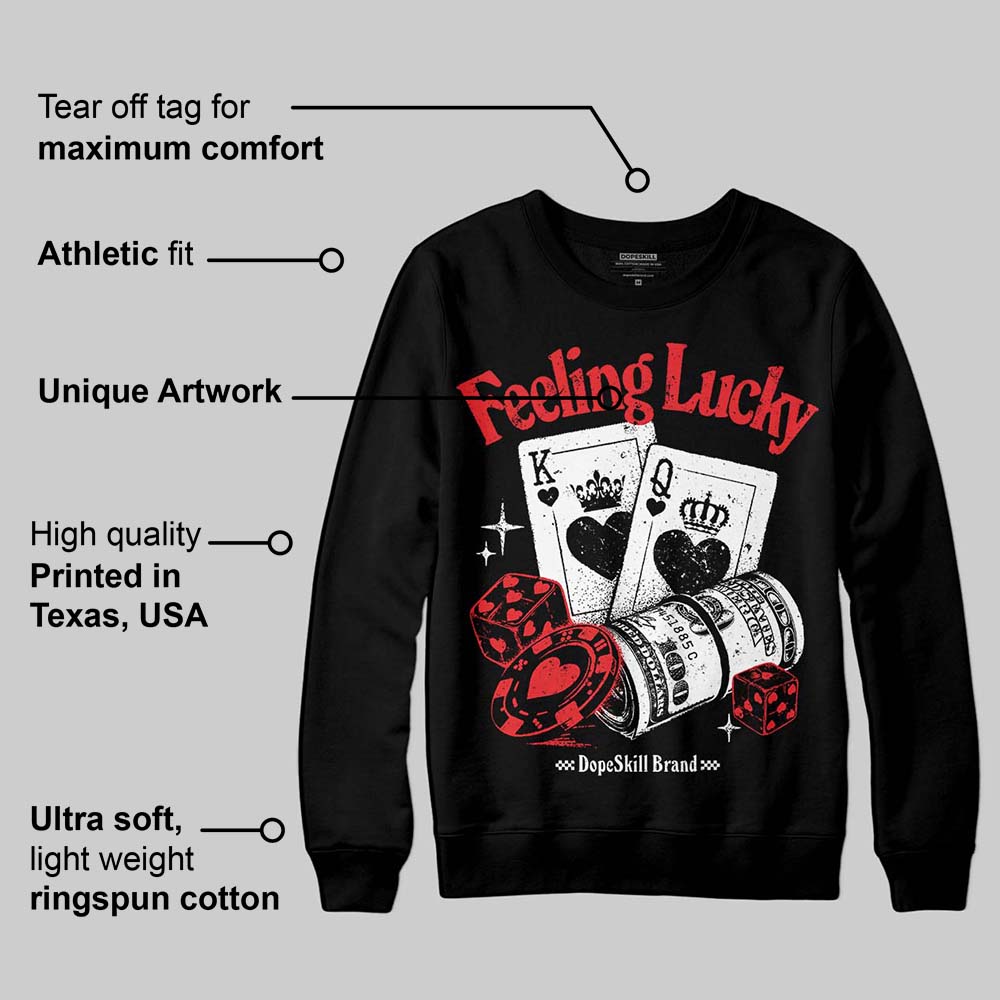 Dunk Panda White Black DopeSkill Sweatshirt Feeling Lucky Graphic