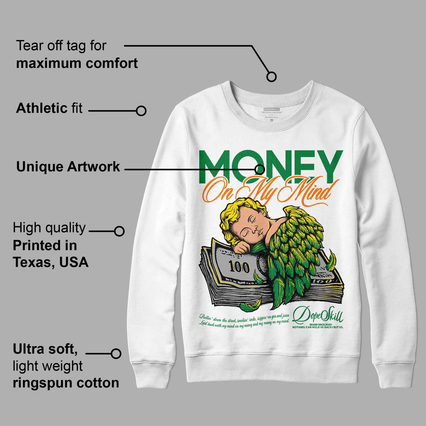 Dunk Low Reverse Brazil DopeSkill Sweatshirt MOMM Graphic