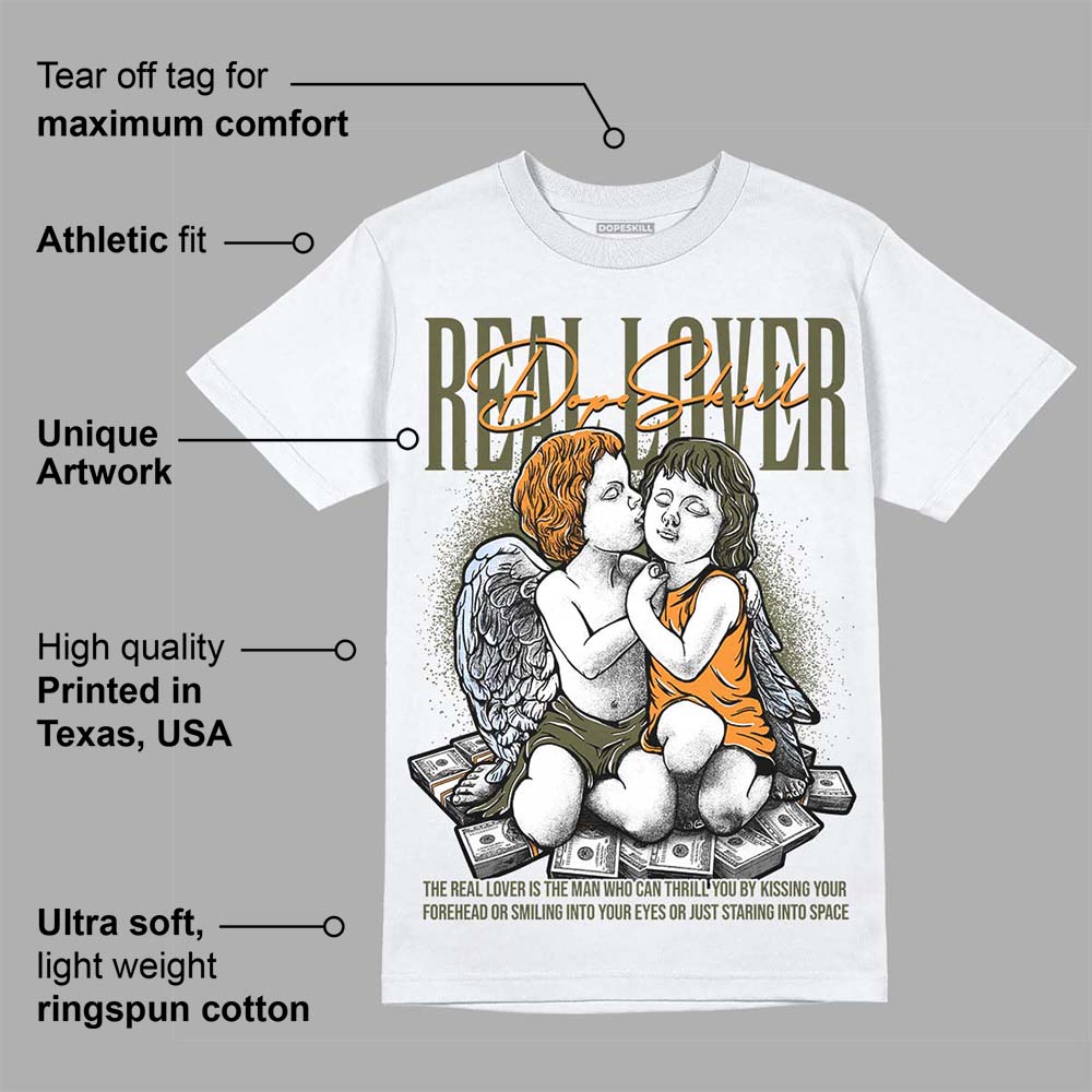 Olive 5s DopeSkill T-Shirt Real Lover Graphic