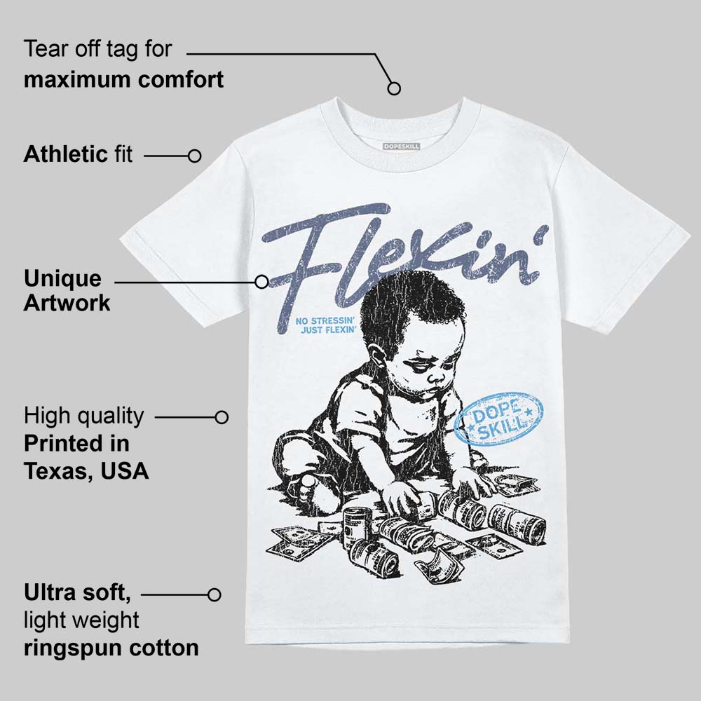 Diffused Blue 11s DopeSkill T-Shirt Flexin' Graphic