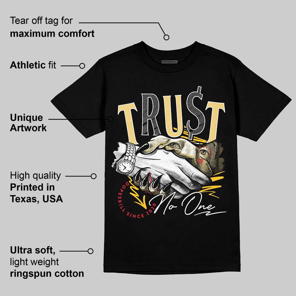 Quai 54 x Tour Yellow Black 1s DopeSkill T-Shirt Trust No One Graphic