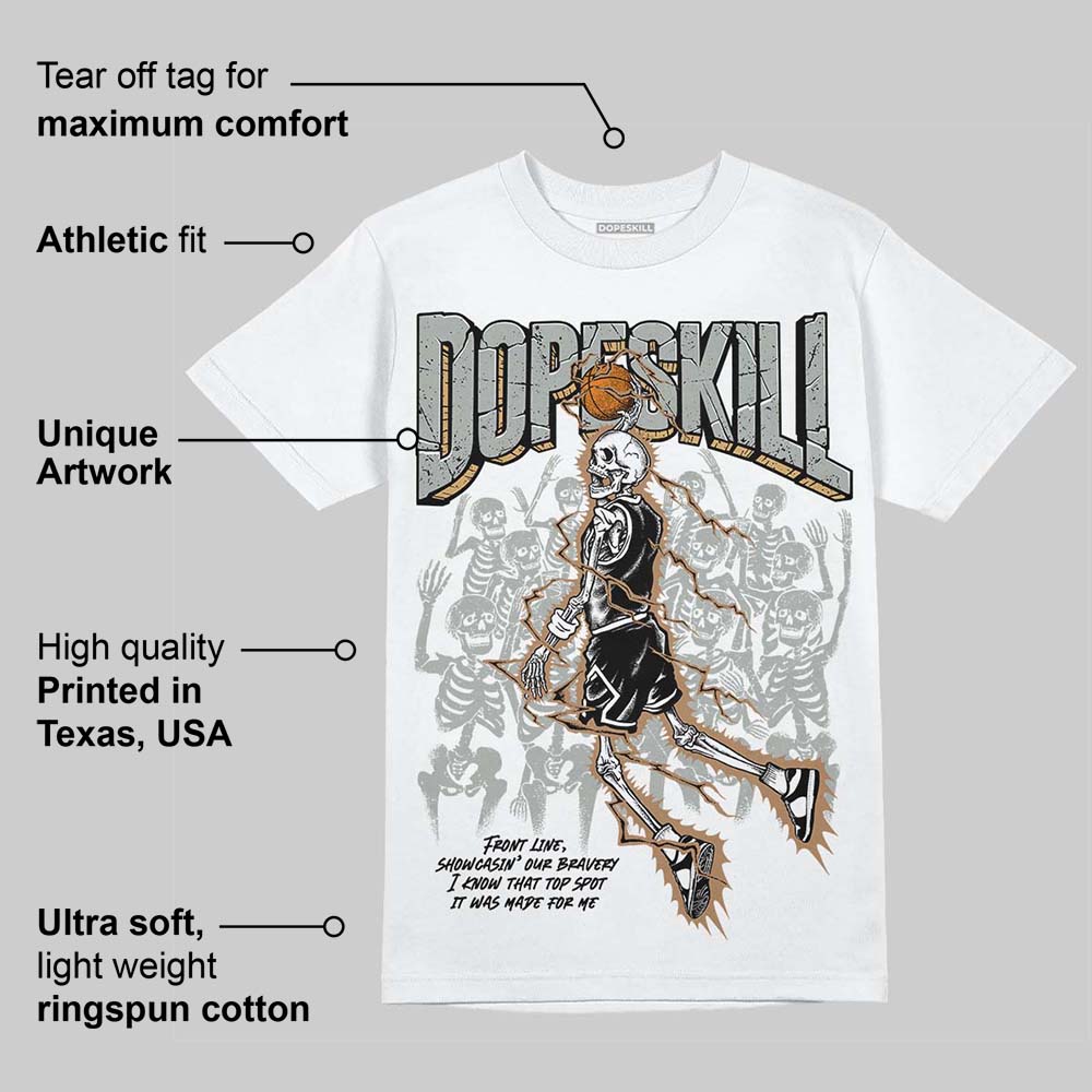 1906R ‚ÄòWhite Gold‚Äô DopeSkill T-Shirt Thunder Dunk Graphic