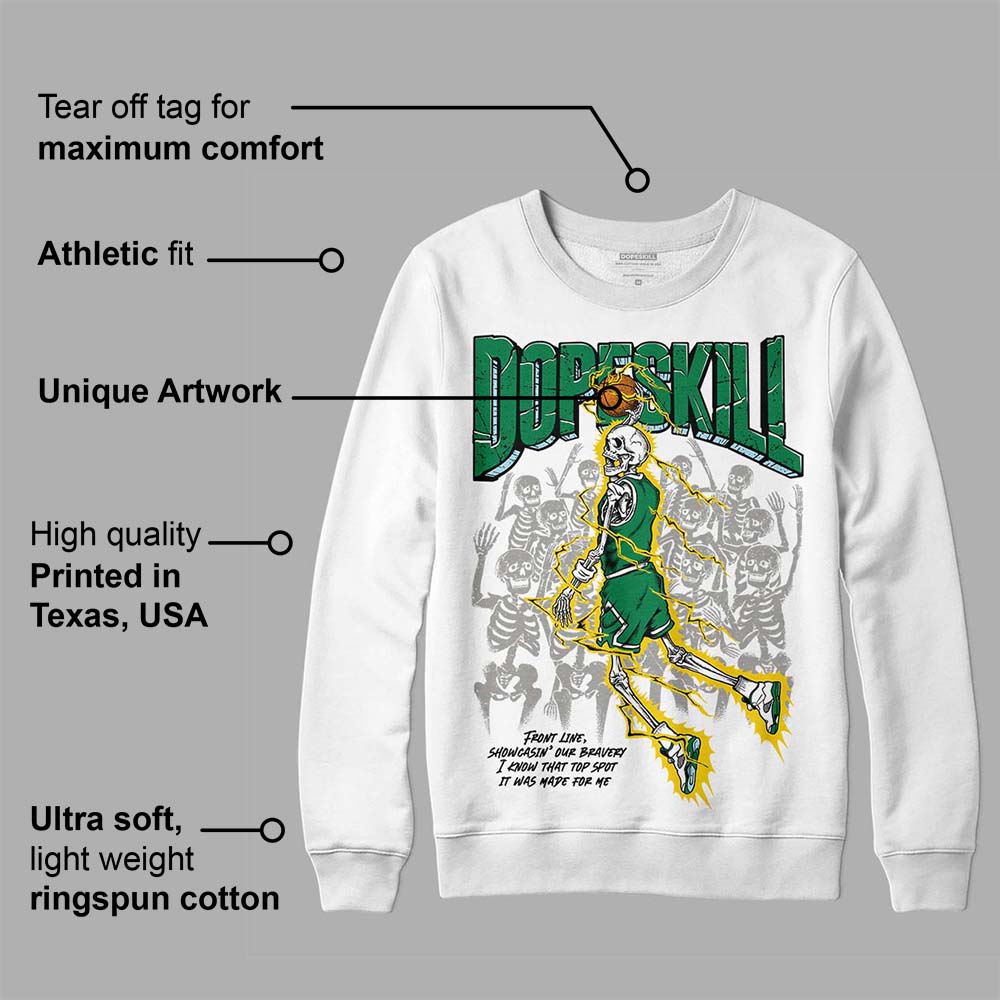 Lucky Green 5s DopeSkill Sweatshirt Thunder Dunk Graphic