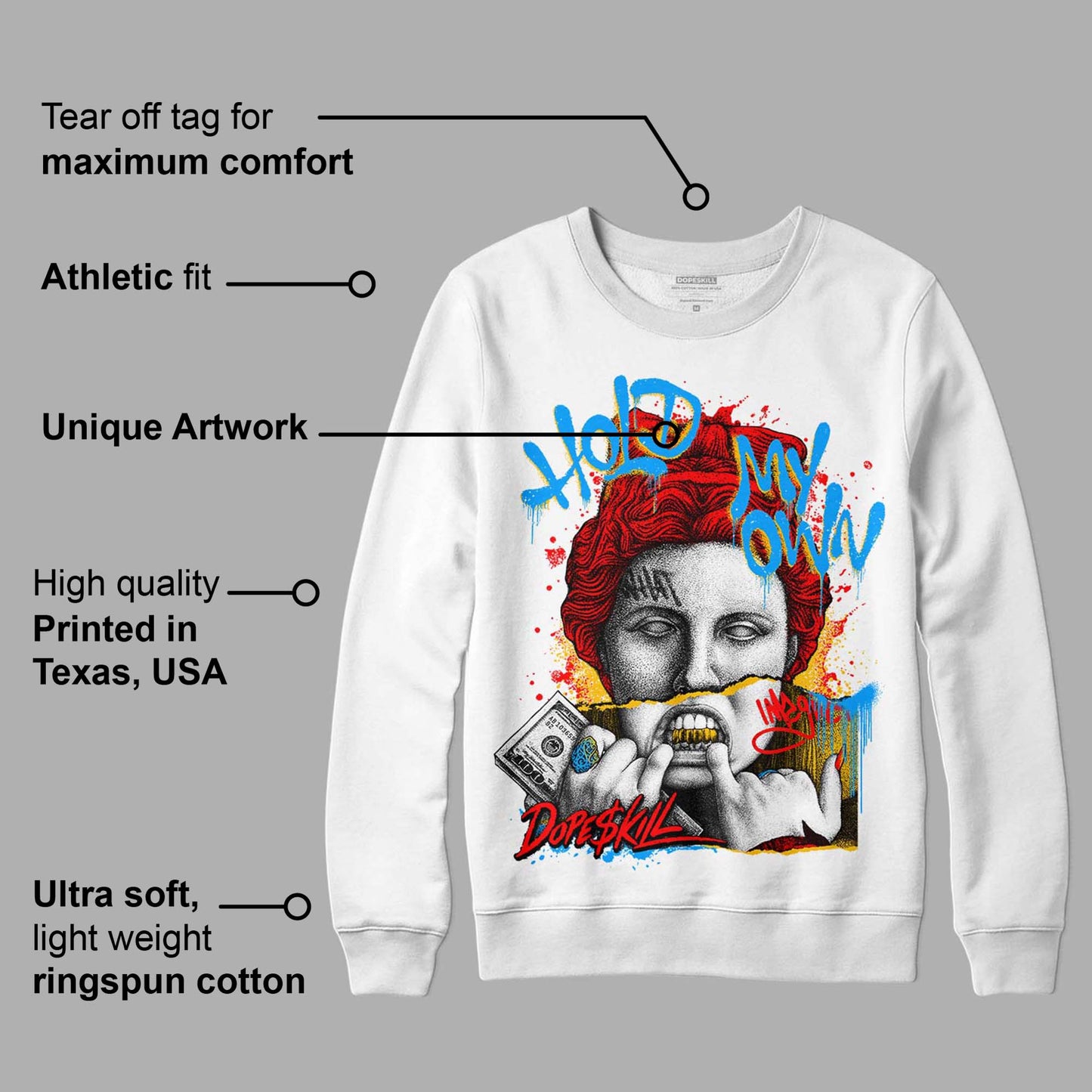Fruity Pebbles Dunks DopeSkill Sweatshirt Hold My Own Graphic
