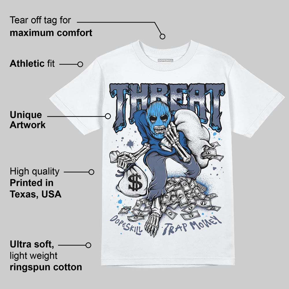 Diffused Blue 11s DopeSkill T-Shirt Threat Graphic
