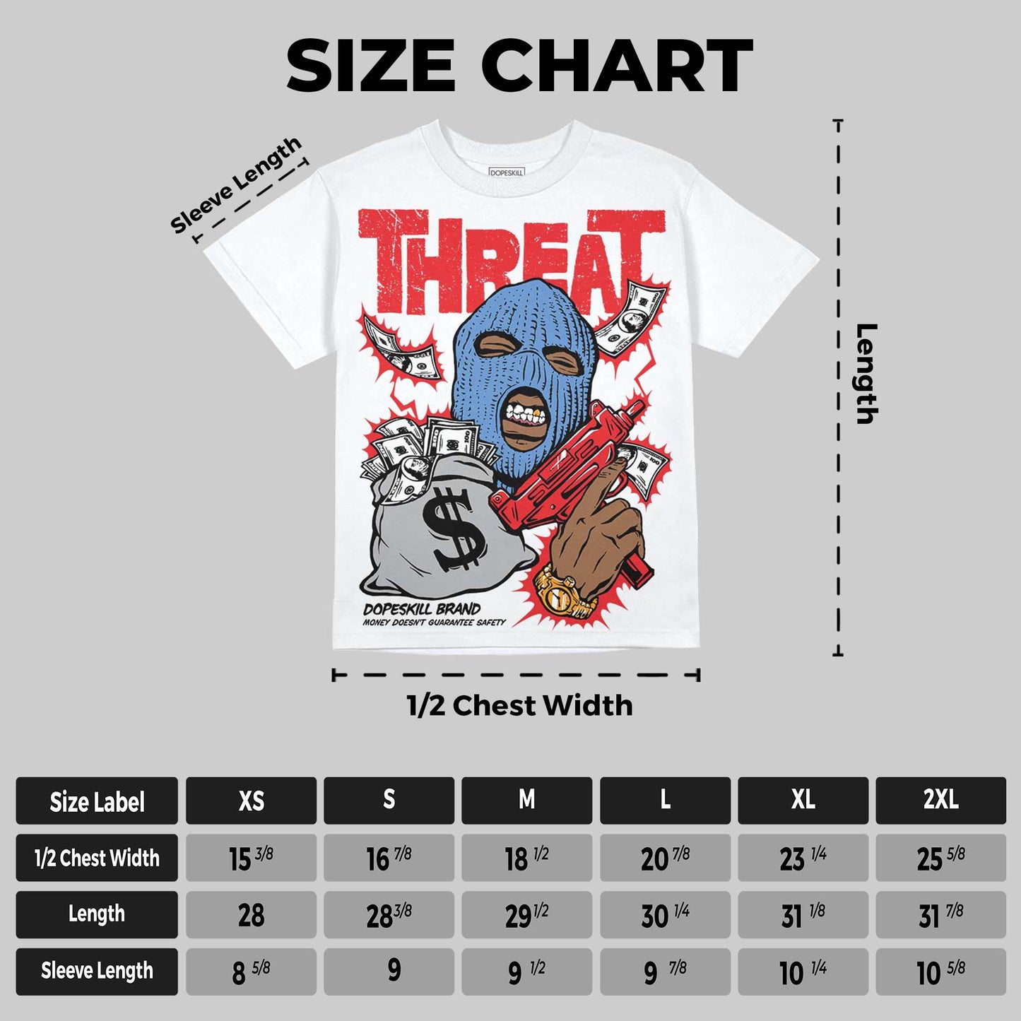 Cherry 11s DopeSkill Oversize Print T-Shirt Under Threat Graphic