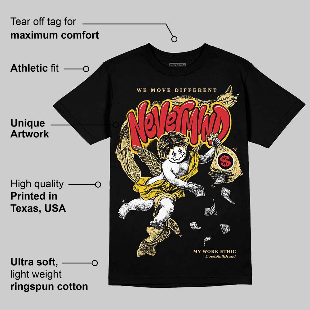Quai 54 x Tour Yellow Black 1s DopeSkill T-Shirt Nevermind Graphic
