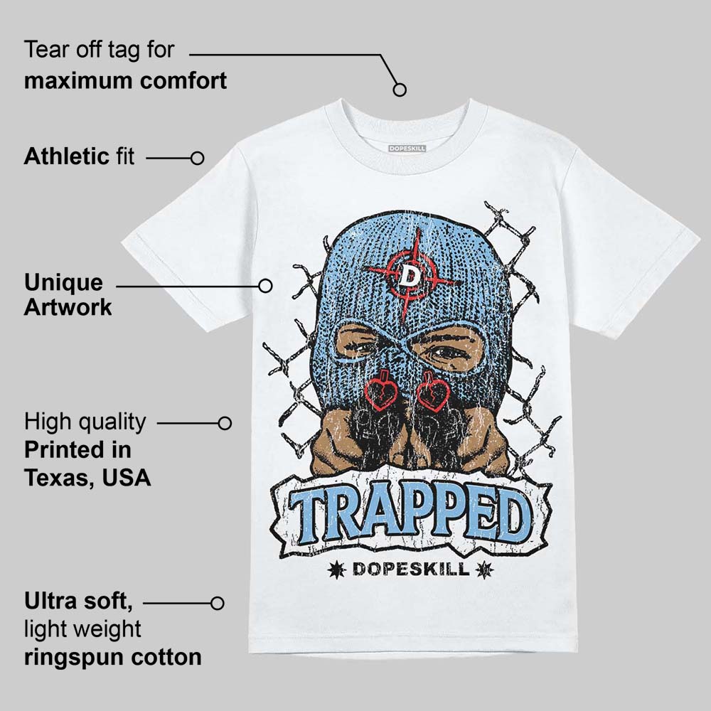University Blue Collection DopeSkill T-Shirt New Trapped Graphic