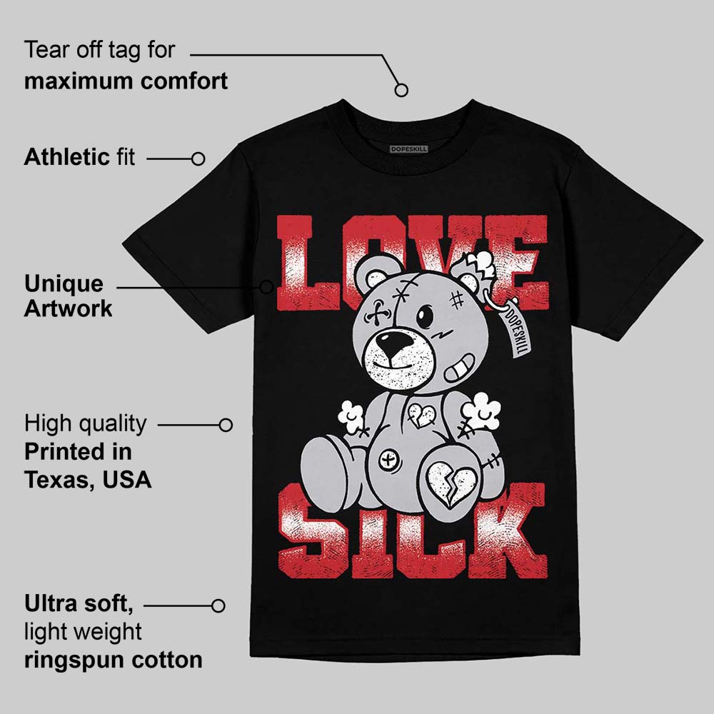 Black Metallic Reimagined 5s DopeSkill T-Shirt Love Sick Graphic
