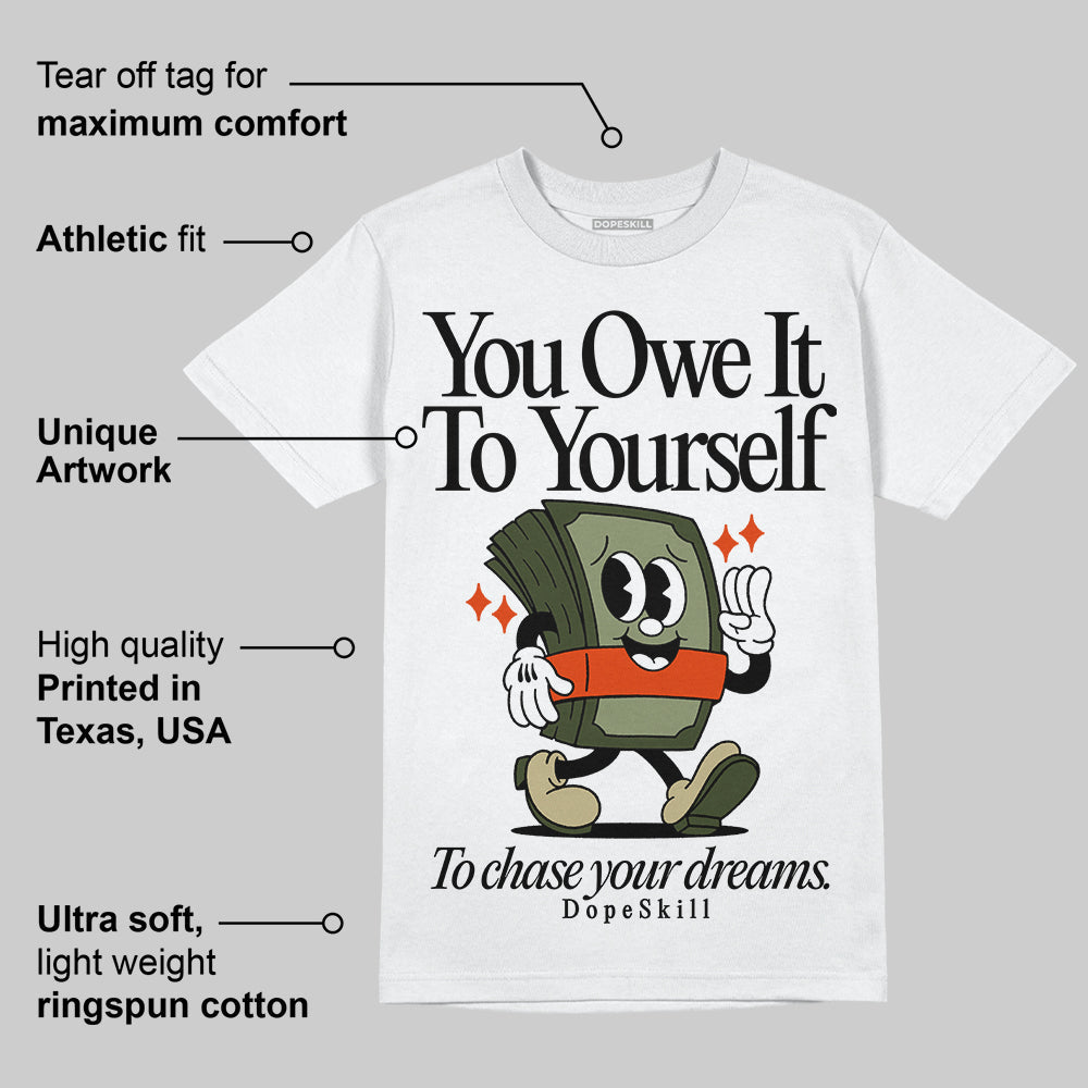 Olive Collection DopeSkill T-Shirt Owe It To Yourself Graphic