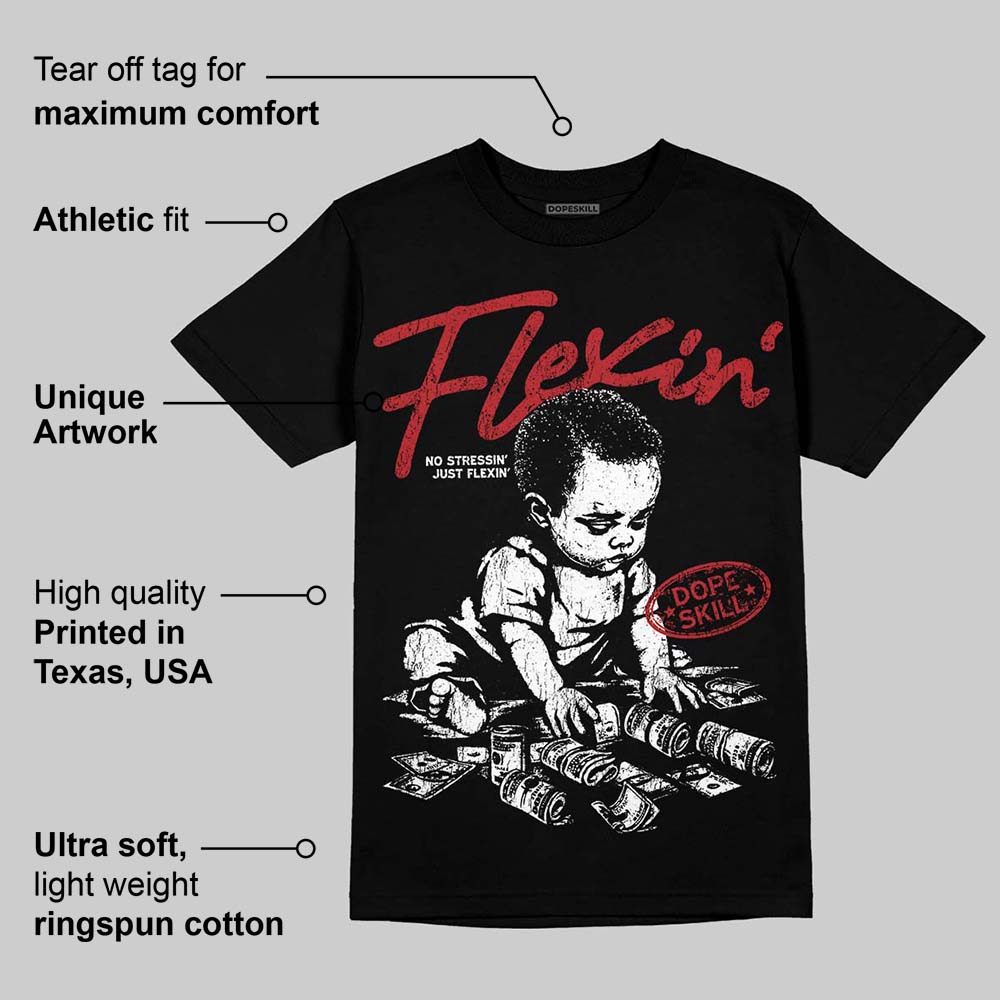 Flu Game 12s DopeSkill T-Shirt Flexin' Graphic