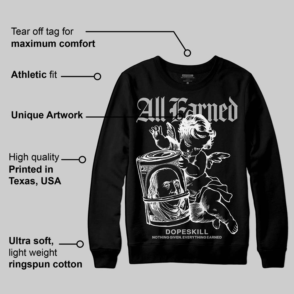 Dunk Panda White Black DopeSkill Sweatshirt All Earned Graphic