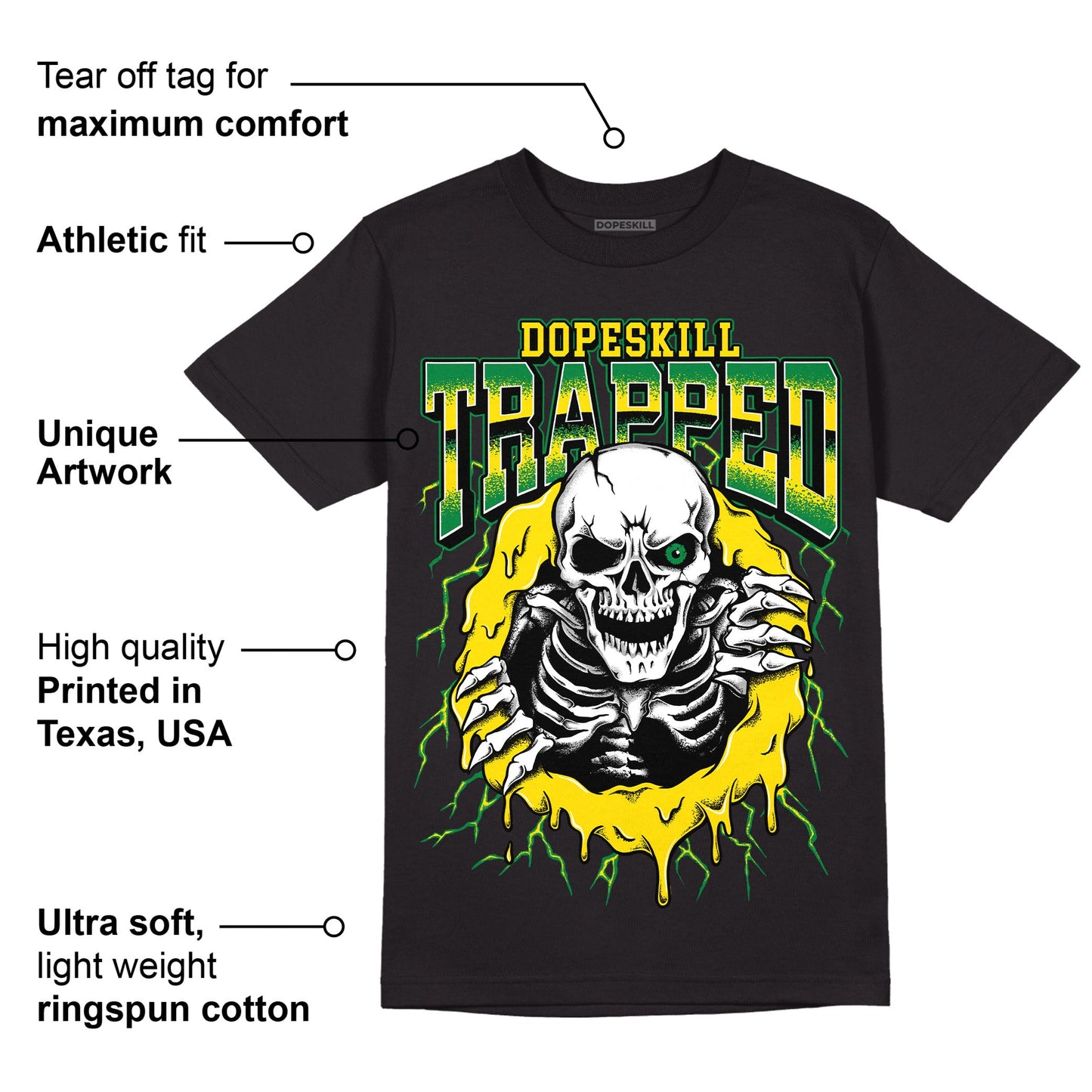 Dunk Low Reverse Brazil DopeSkill T-Shirt Trapped Halloween Graphic