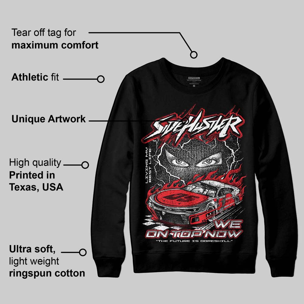 Black and White Collection DopeSkill Sweatshirt New Side Hustler Graphic