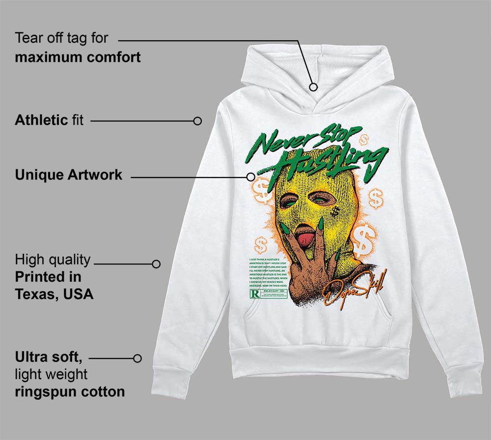Dunk Reverse Brazil DopeSkill Hoodie Sweatshirt Never Stop Hustling Graphic