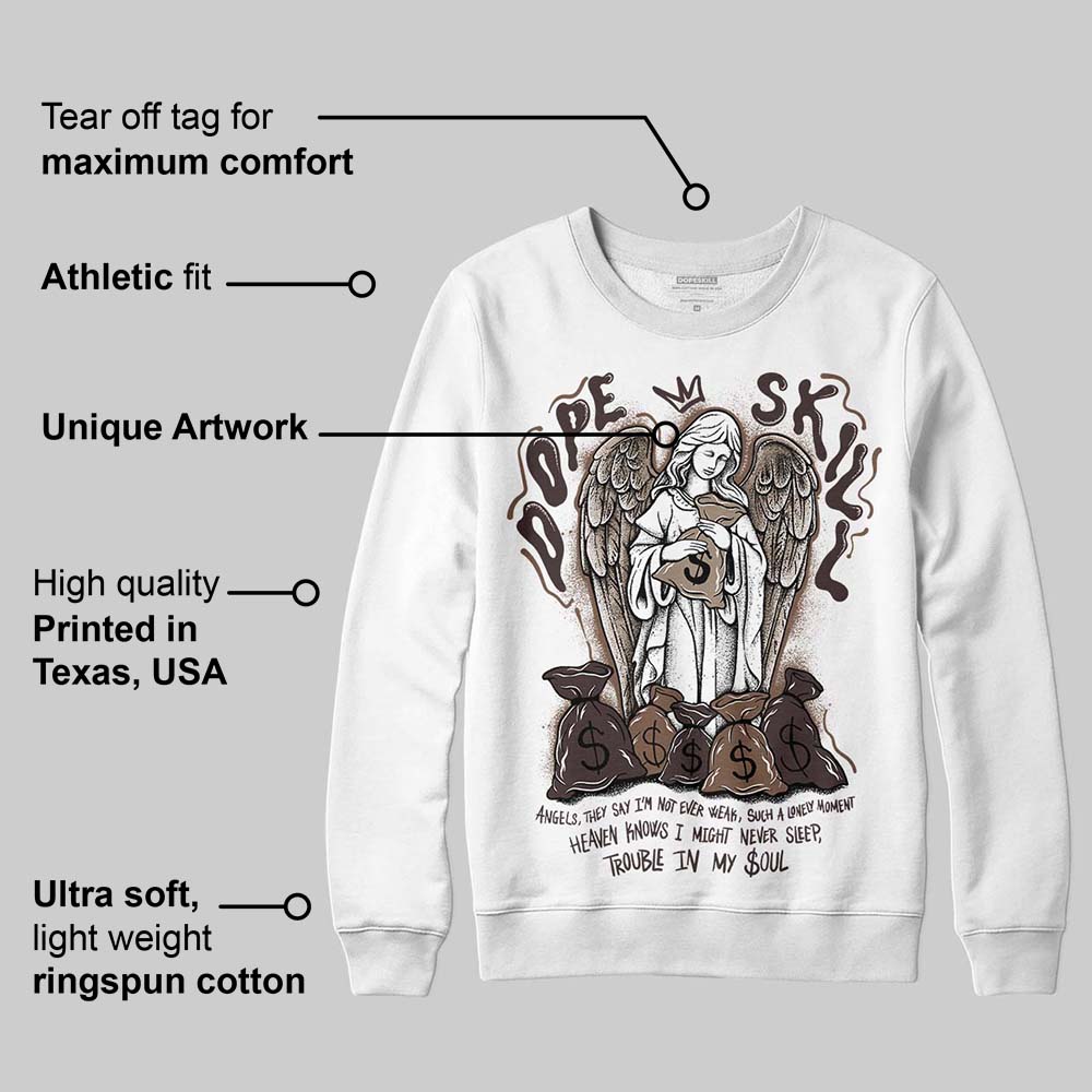 Baroque Brown 12s DopeSkill Sweatshirt Angels Graphic
