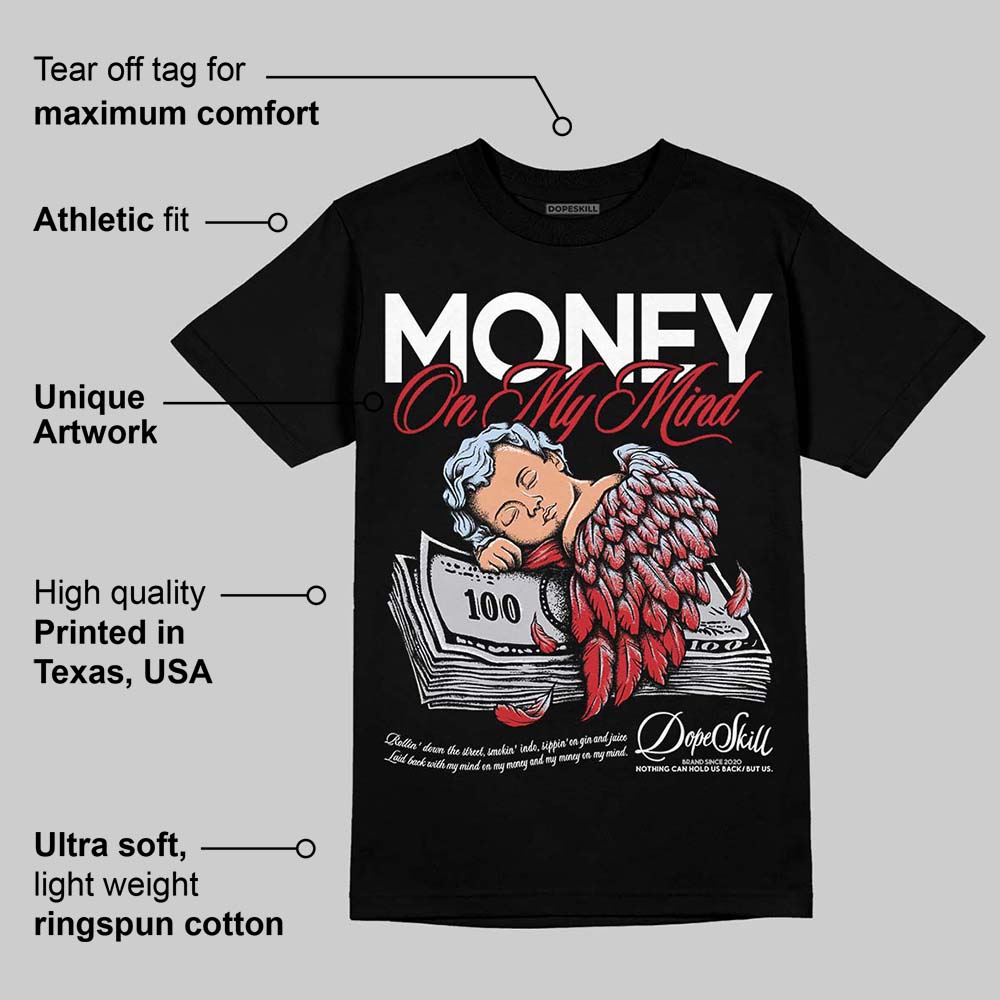 Black Metallic Reimagined 5s DopeSkill T-Shirt MOMM Graphic