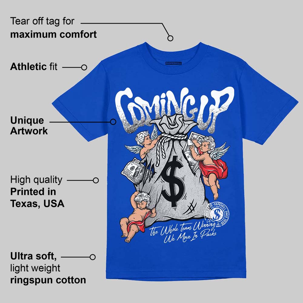 Blueberry 12s DopeSkill Royal T-shirt Money Bag Coming Up Graphic
