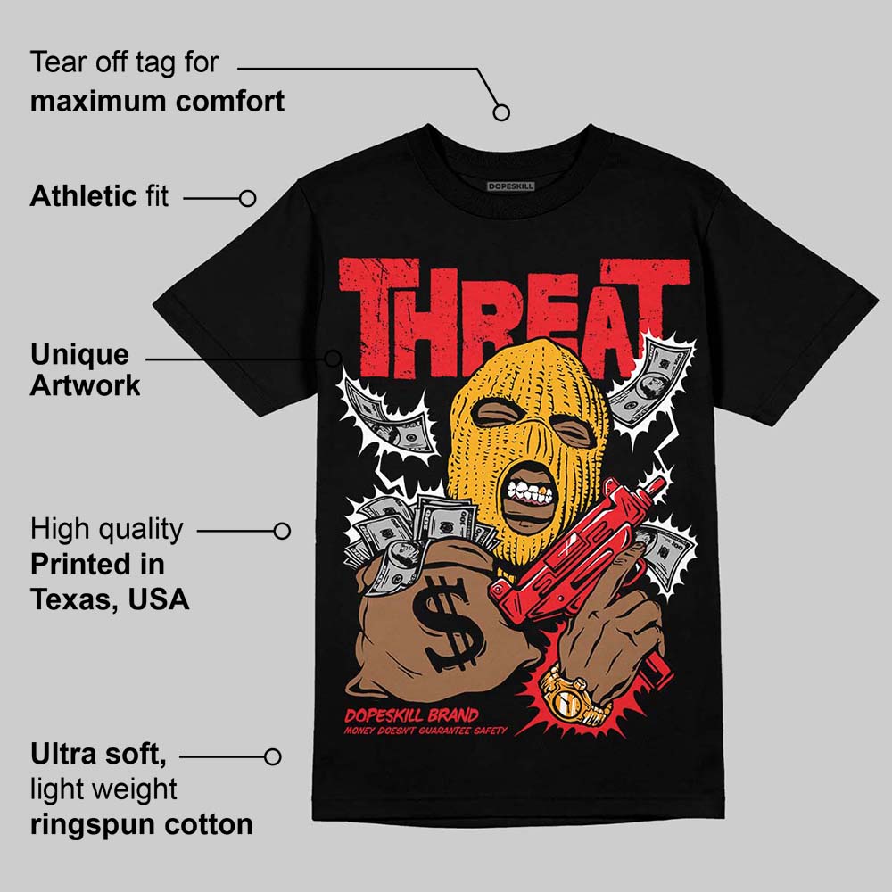 Red Collection DopeSkill T-Shirt Under Threat Graphic