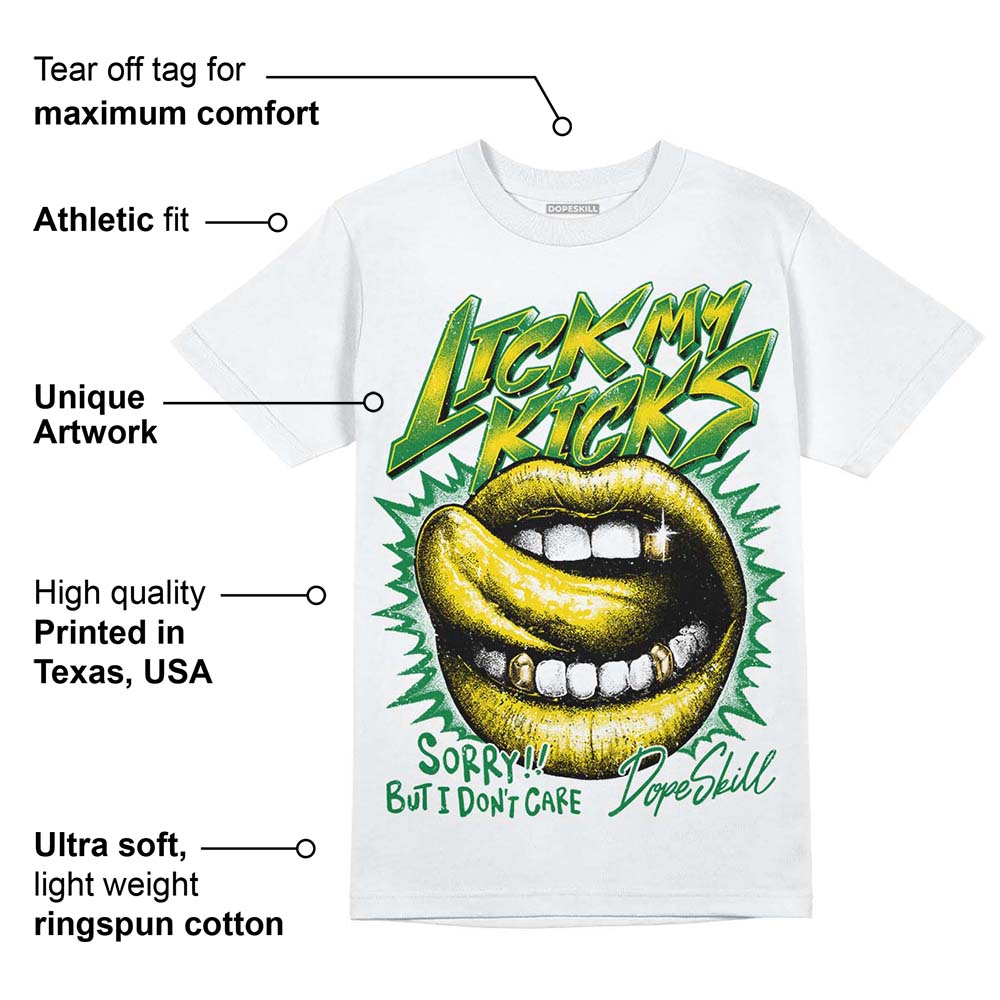 Dunk Reverse Brazil DopeSkill T-Shirt Lick My Kicks Graphic