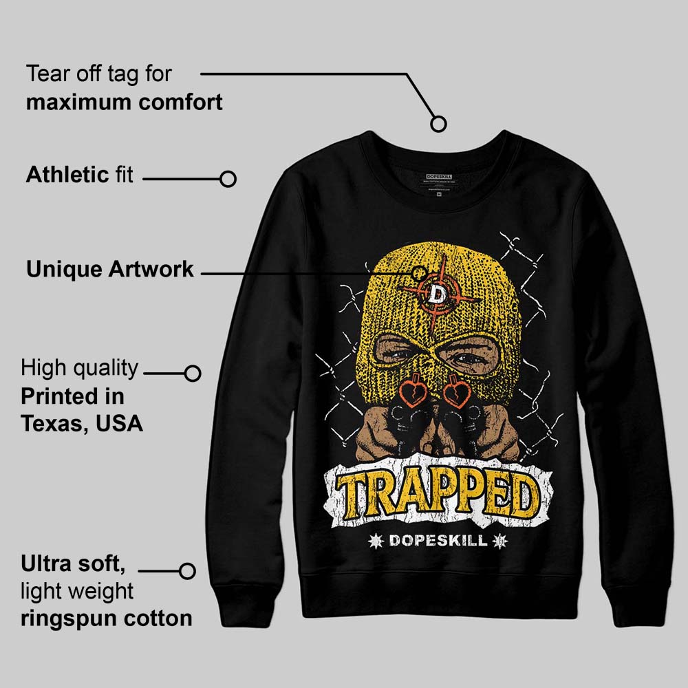 Yellow Collection DopeSkill Sweatshirt New Trapped Graphic