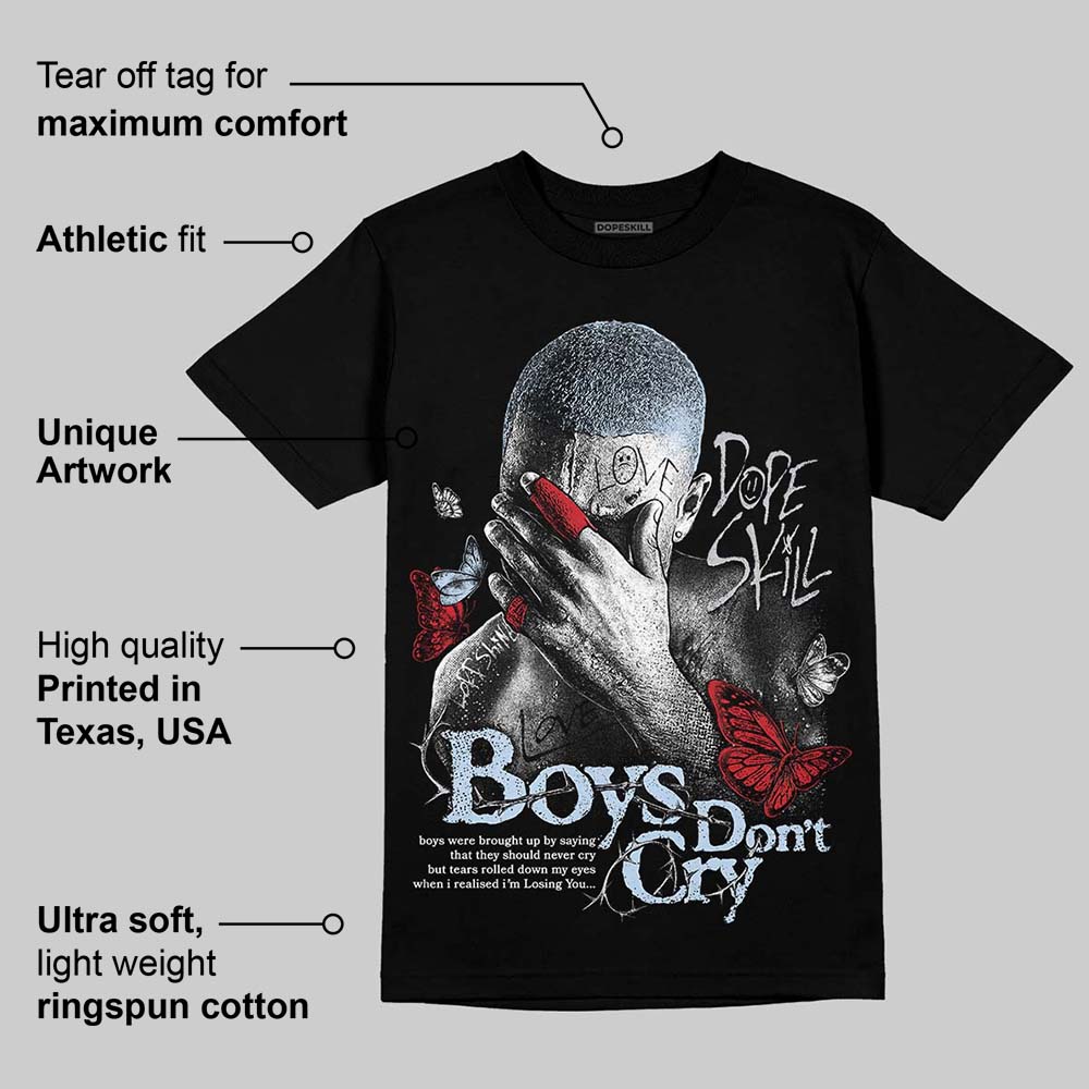 Black Metallic Reimagined 5s DopeSkill T-Shirt Boys Don't Cry Graphic