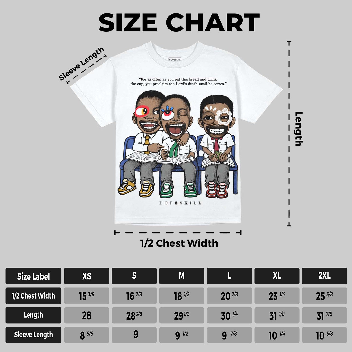 Black and White Collection DopeSkill Oversize Print T-Shirt First Sunday Graphic
